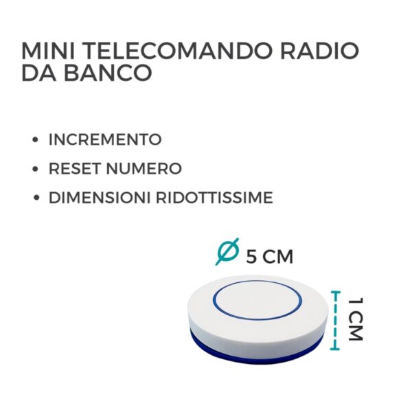 Mini Telecomando da Banco per ELIC-400 e ELIC-NET3